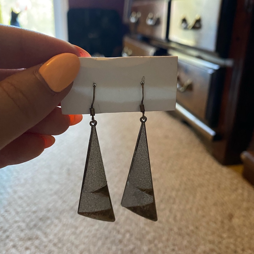Geometric Triangle Earrings